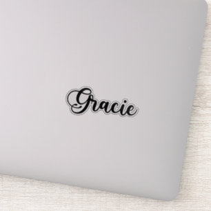Gracie Name - Handgeschriebene Kalligrafie Aufkleber