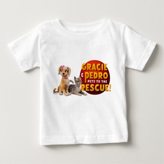 Gracie & Pedro Dynamic Duo Baby T-shirt (Vorderseite)