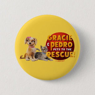 Gracie & Pedro Dynamic Duo Button
