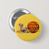 Gracie & Pedro Dynamic Duo Button (Vorne & Hinten)
