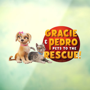 Gracie & Pedro Dynamic Duo Fensteraufkleber