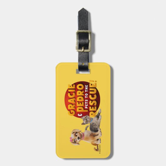 Gracie & Pedro Dynamic Duo Gepäckanhänger (Vorderseite vertikal)