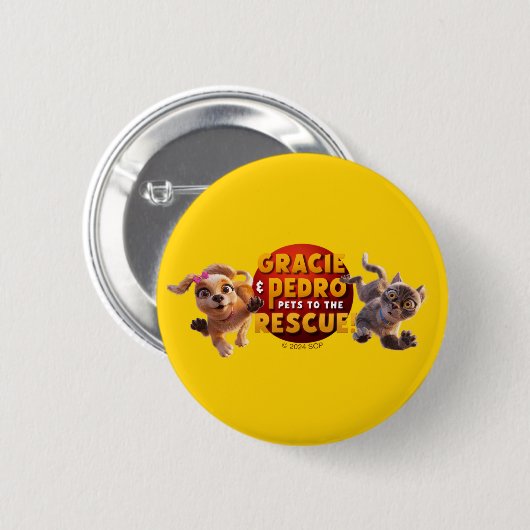 Gracie & Pedro Erlebnisziele Button (Vorne & Hinten)