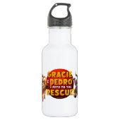 Gracie & Pedro Erlebnisziele Edelstahlflasche (Vorderseite)