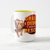 Gracie & Pedro Erlebnisziele Zweifarbige Tasse (Vorderseite Links)