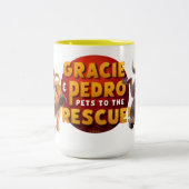 Gracie & Pedro Erlebnisziele Zweifarbige Tasse (Mittel)
