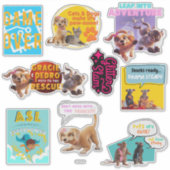 Gracie & Pedro Gastgeschenk Aufkleber (Vorderseite)