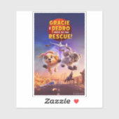 Gracie & Pedro: Haustiere zur Rettung! Aufkleber (Blatt)