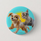 Gracie & Pedro Unleashed Button (Vorderseite)