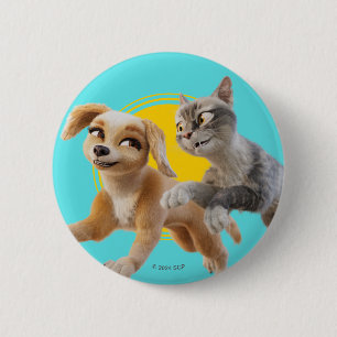 Gracie & Pedro Unleashed Button