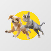 Gracie & Pedro Unleashed Fensteraufkleber (Blatt)