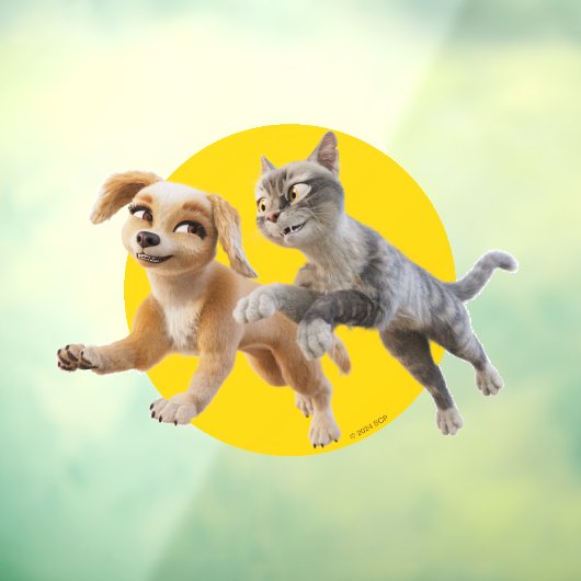 Gracie & Pedro Unleashed Fensteraufkleber (Blatt 3)