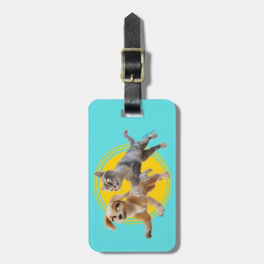 Gracie & Pedro Unleashed Gepäckanhänger (Vorderseite vertikal)