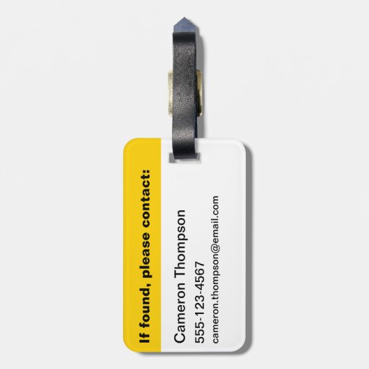 Gracie & Pedro Unleashed Gepäckanhänger (Rückseite vertikal)