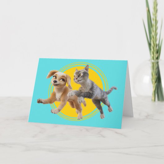 Gracie & Pedro Unleashed Karte (Vorderseite)