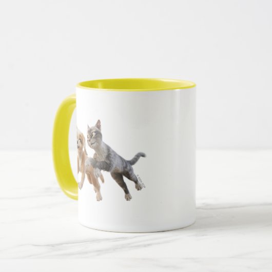 Gracie & Pedro Unleashed Tasse (Vorderseite Links)