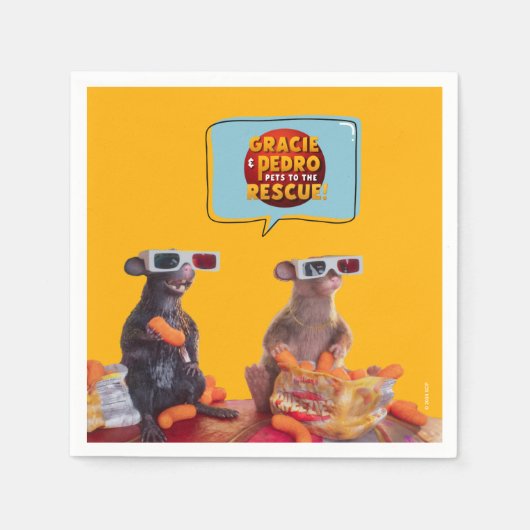 Gracie & Pedro Watch Party Serviette (Vorderseite)