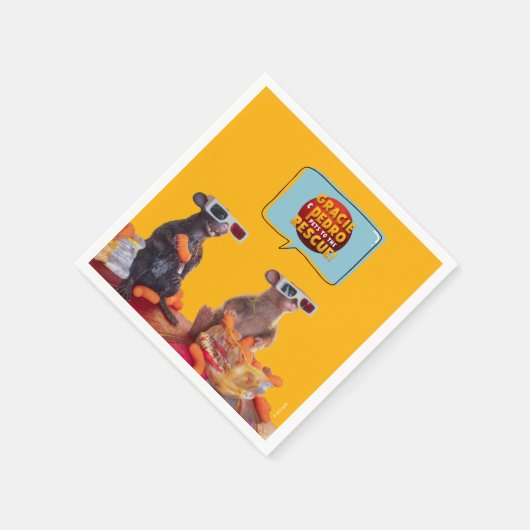 Gracie & Pedro Watch Party Serviette (Ecke)