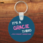 Gracie-Sache, die man nicht verstehen würde Schlüsselanhänger (Vorderseite)
