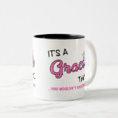 Gracie-Sache, die man nicht verstehen würde Zweifarbige Tasse (VorderseiteRechts)