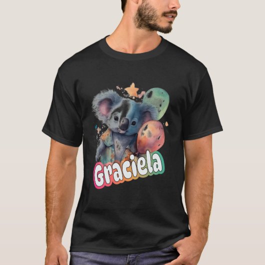 Graciela - Adorable Mädchenname mit Niedlichem Koa T-Shirt (Vorderseite)