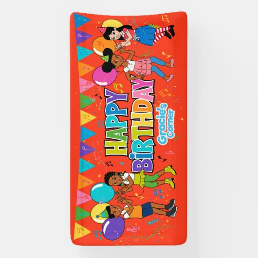 Gracie's Corner Birthday Banner (Vertikal)