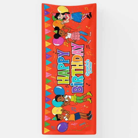 Gracie's Corner Birthday Banner (groß) (Vertikal)