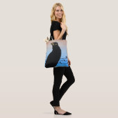 Grackle Austin Texas Black Bird Wildlife Painting Tasche (Am Model)
