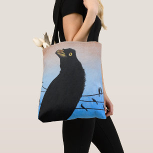Grackle Austin Texas Schwarzer Vogel Wildtiermaler Tasche