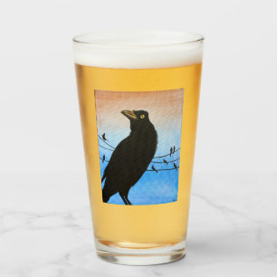Grackle Austin Texas Vogel Aviarien Wildtiermalere Glas