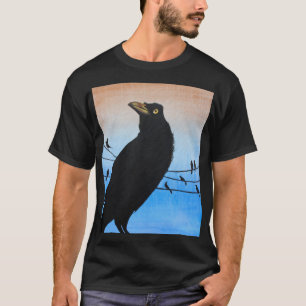 Grackle Austin Texas Vogel-Liebhaber-Tier-Malerei T-Shirt