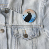 Grackle Austin Texas Vogel-Natur-Tier-Malerei Button (Beispiel)