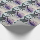 Grackle Grunge Geschenkpapier (Ecke)