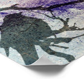 Grackle Grunge Poster (Ecke)