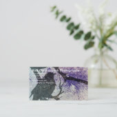 Grackle Grunge Visitenkarte (Stehend Vorderseite)