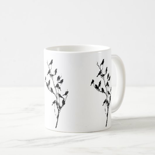 Grackle Schatten Kaffeetasse (VorderseiteRechts)