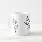 Grackle Schatten Kaffeetasse (Vorderseite Links)