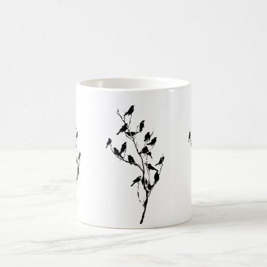 Grackle Schatten Kaffeetasse (Mittel)