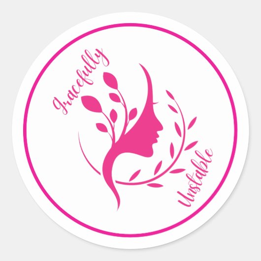 Gracyful Unstable - Funny & Ästhetische Stickers (Vorderseite)