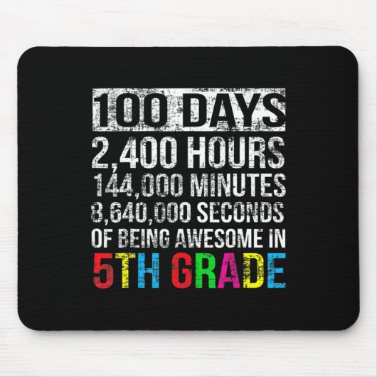 Grad 100 Tag Countdown 100 Tage Gif Mousepad (Vorne)
