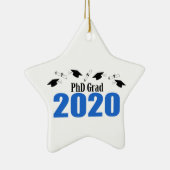 Grad 2020 Karten und Diplome (blau) Keramik Ornament (Rechts)