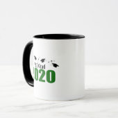 Grad 2020 Karten und Diplome (grün) Tasse (Vorderseite Links)