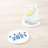 Grad 2021 Karten und Diplome (blau) Getränkeuntersetzer (Seite)