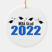 Grad 2022 - Karten und Diplome (blau) Keramik Ornament (Hinten)
