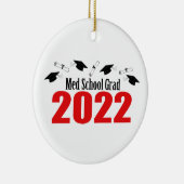 Grad 2022 - Karten und Diplome (rot) Keramik Ornament (Rechts)