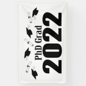 Grad 2022 Karten und Diplome (schwarz) Banner (Vertikal)