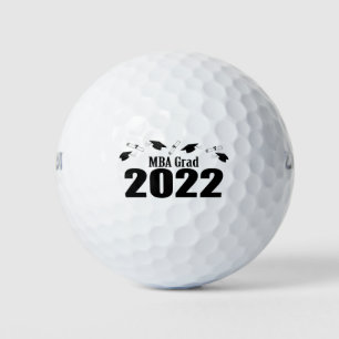 Grad 2022 - Karten und Diplome (schwarz) Golfball