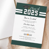 Grad 2023 Script Green Graduation Party Einladung