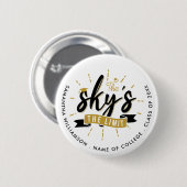 Grad 2023 Skys The Limit Abschluss Keepake Button (Vorne & Hinten)