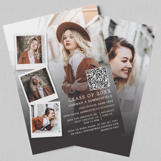 Grad 2025 - Foto QR-Code der Absolventin Einladung